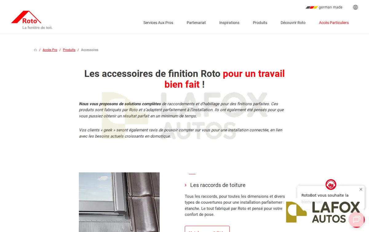 Capture : Les accessoires de finition Roto® pour un travail bien fait